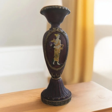 Resin Vintage Vase - European Farmhouse Style Centerpiece for Wedding & Home